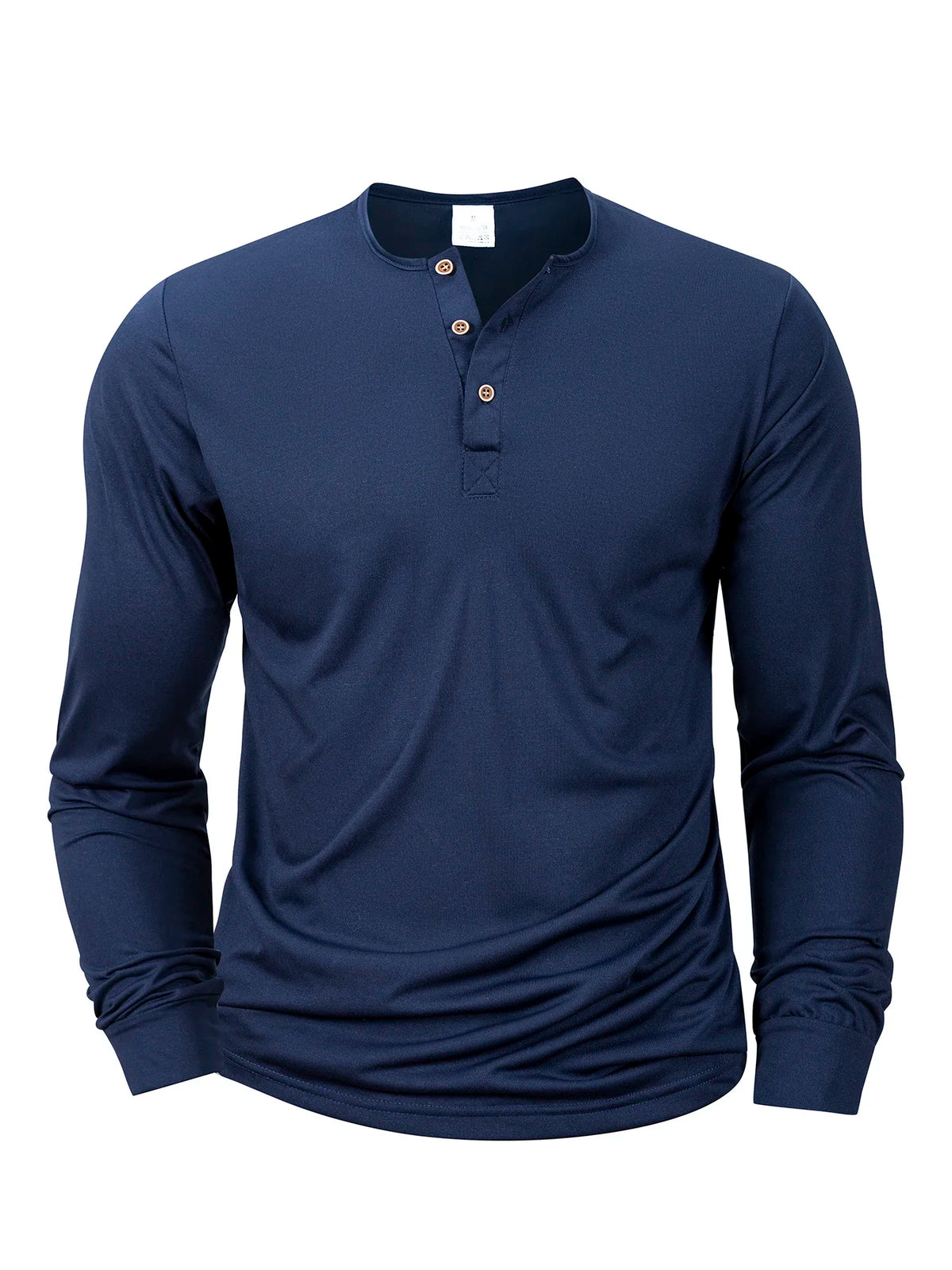 Long-Sleeve Henley Tee – Men