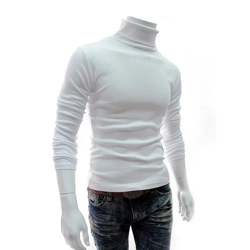 Fine Knit Turtleneck Sweater – Men