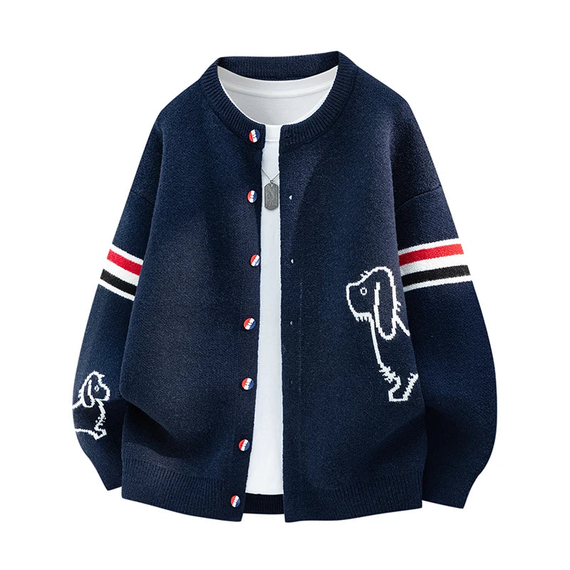 Striped Button Cardigan – Men