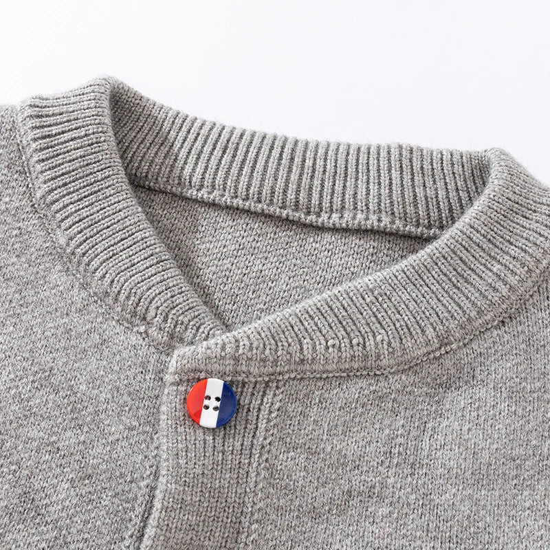 Striped Button Cardigan – Men