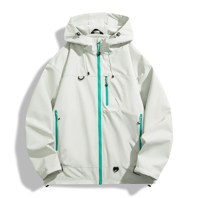 Waterproof Hooded Windbreaker – Unisex