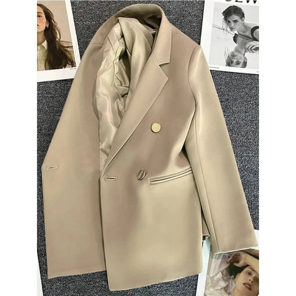 Double-Breasted Tailored Blazer – Women