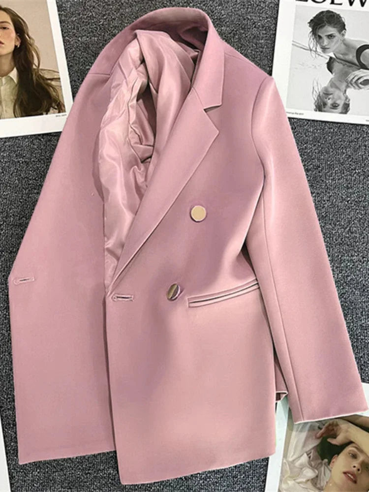 Double-Breasted Tailored Blazer – Women