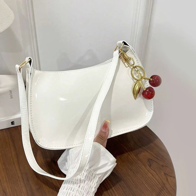 Faux Leather Shoulder Bag – Women
