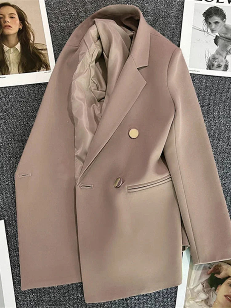 Double-Breasted Tailored Blazer – Women