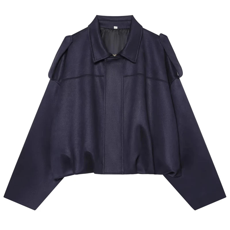Cropped Suede Bomber Jacket – Women