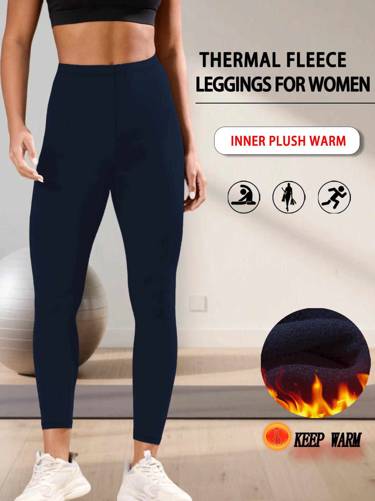 Legging thermique doublé de polaire – Femme