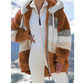 Veste à capuche oversize en peluche – Femme