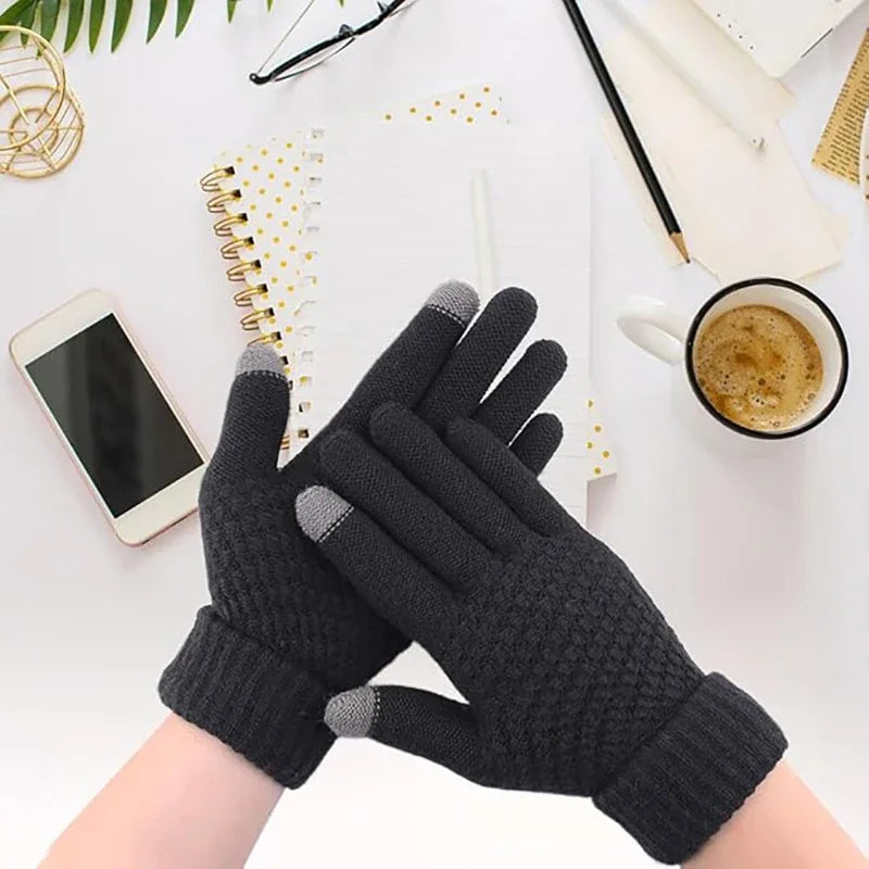 Touchscreen Fleece-Lined Gloves – Unisex