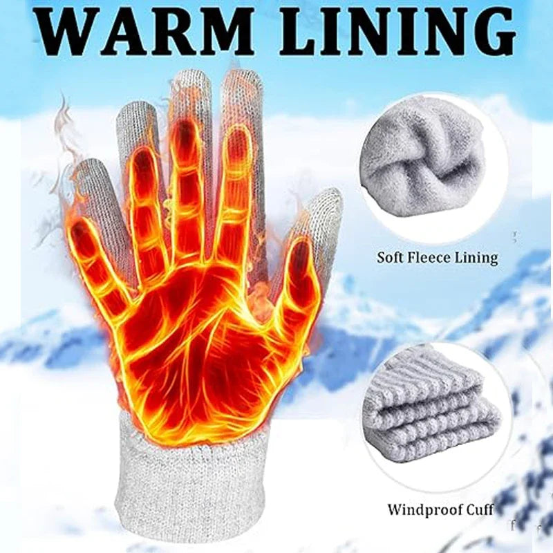 Gants tactiles doublés en polaire – Unisexe