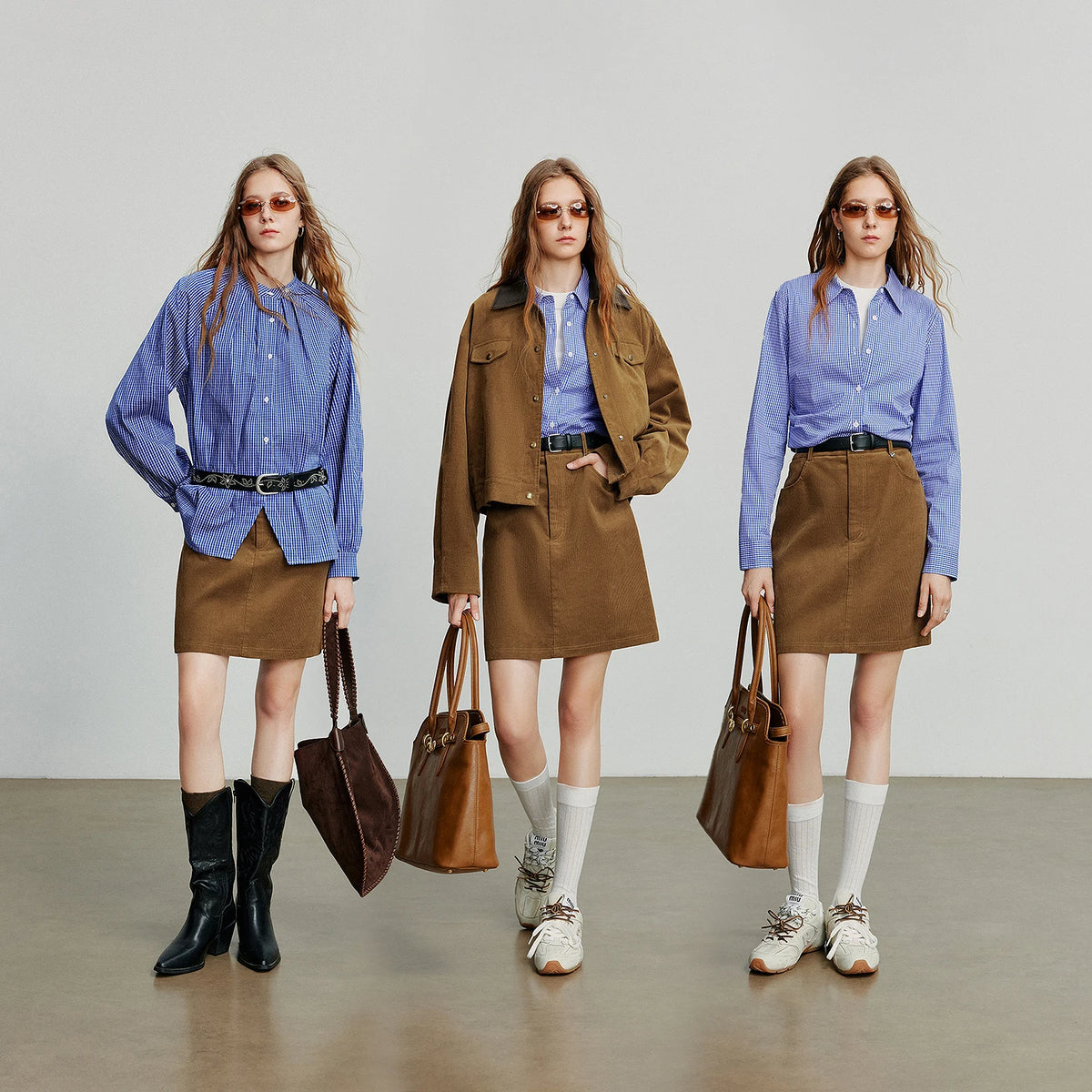 Corduroy A-Line Skirt – Women