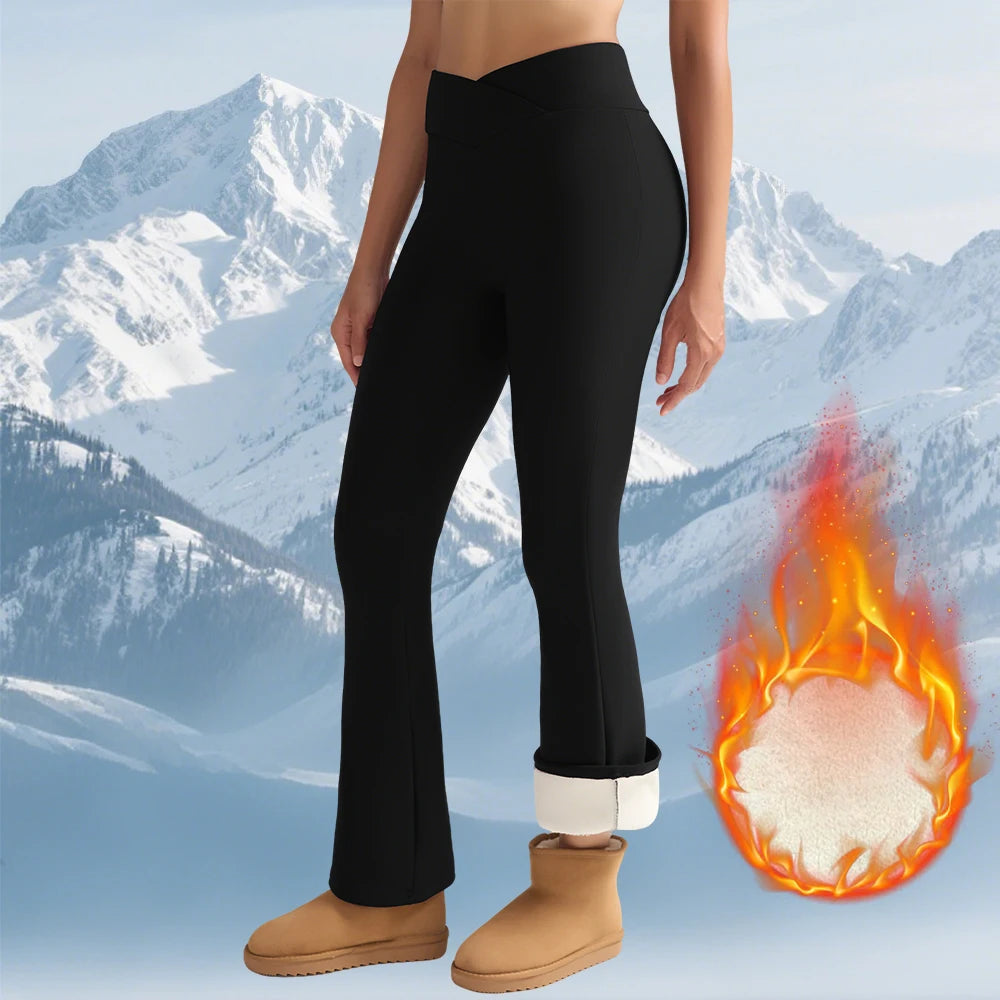 Legging évasé doublé de polaire – Femme