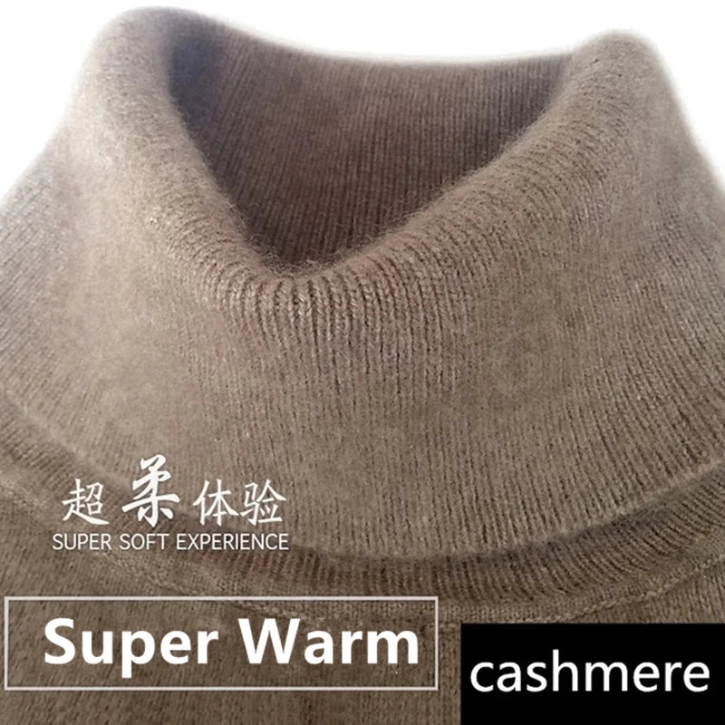 Soft Cashmere Feel Turtleneck – Men