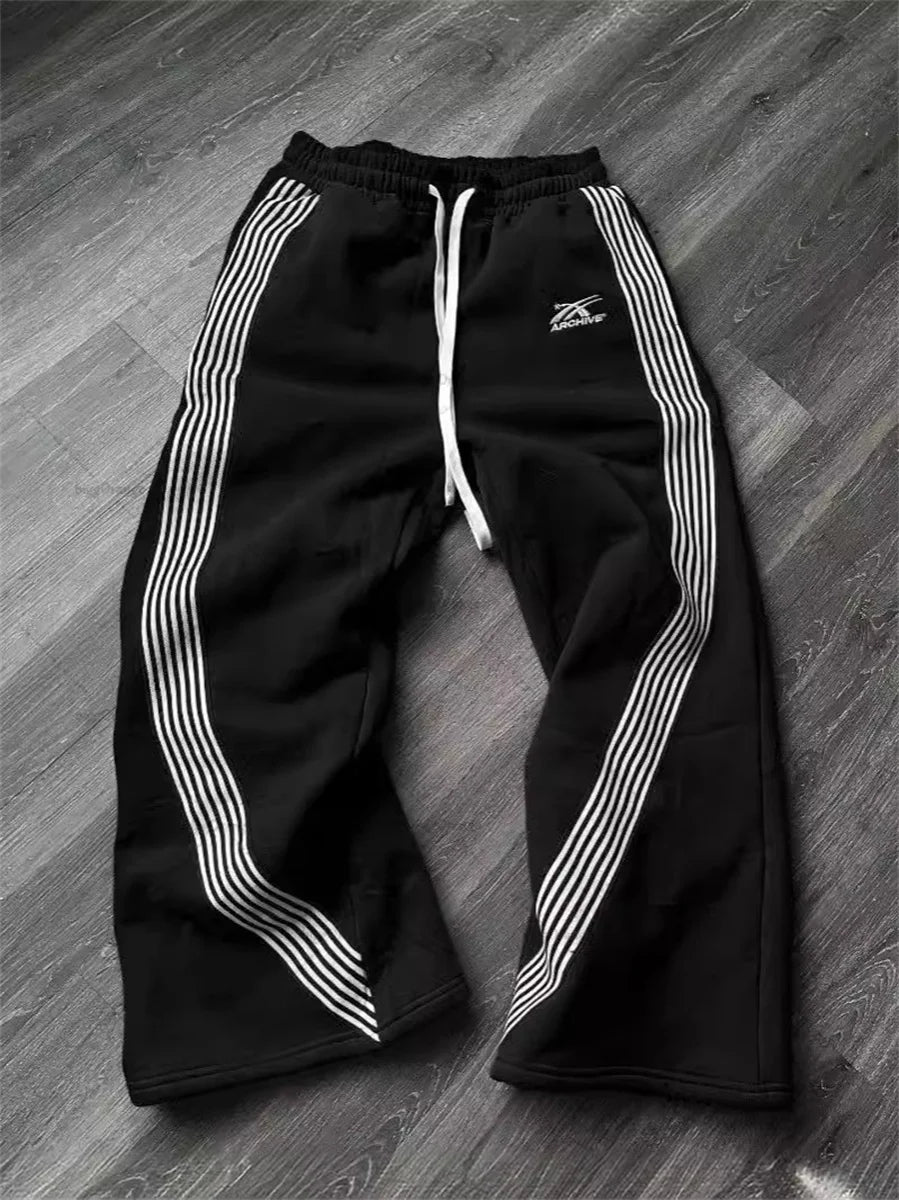 Wide-Leg Drawstring Utility Pants – Unisex