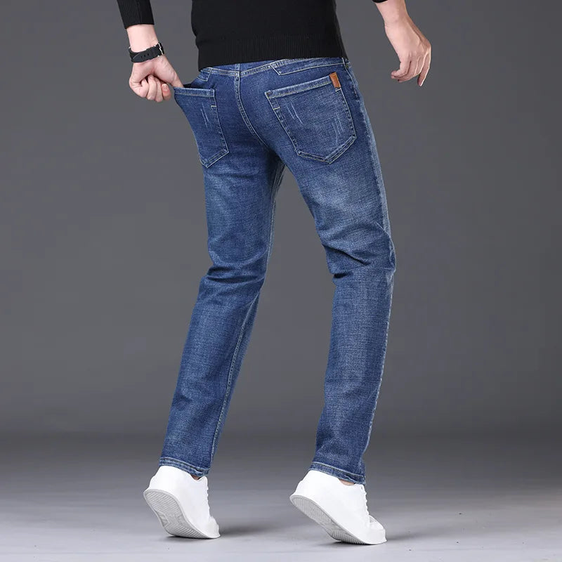 Stretch Slim Straight Jeans – Men
