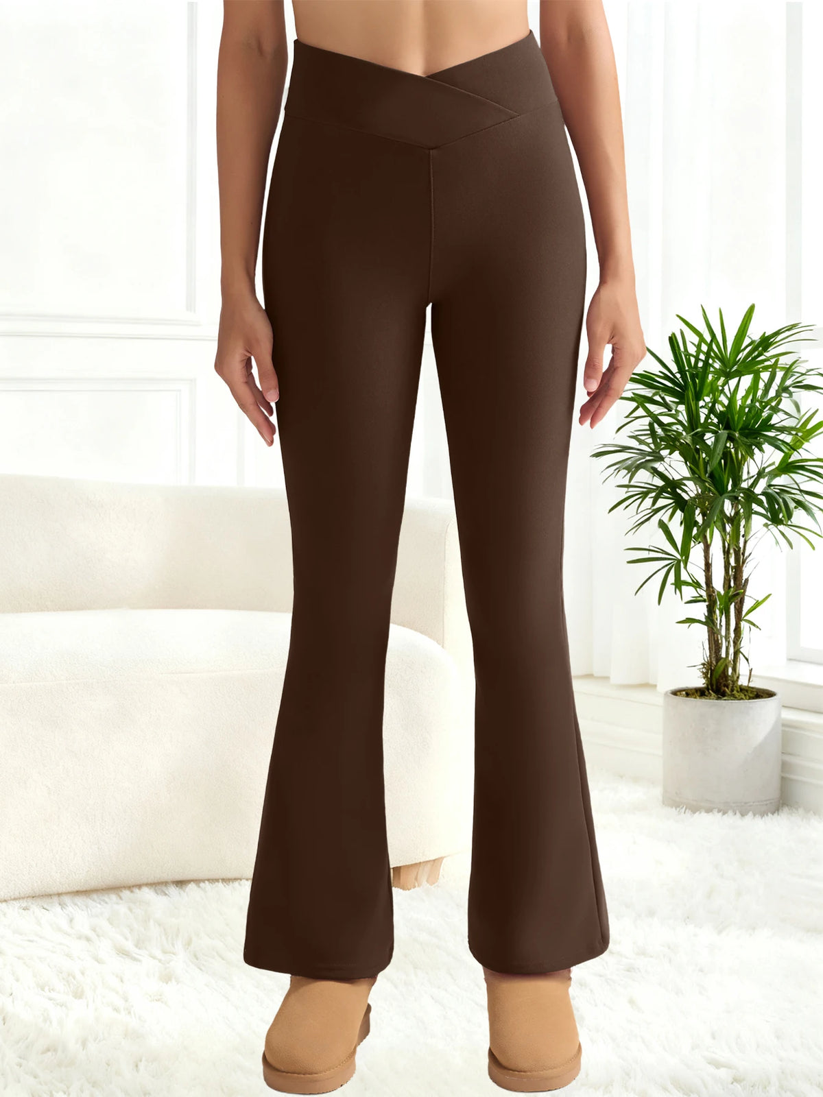 Legging évasé doublé de polaire – Femme