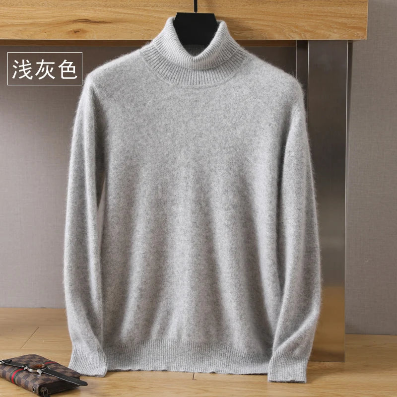 Cashmere-Blend Turtleneck Sweater – Men