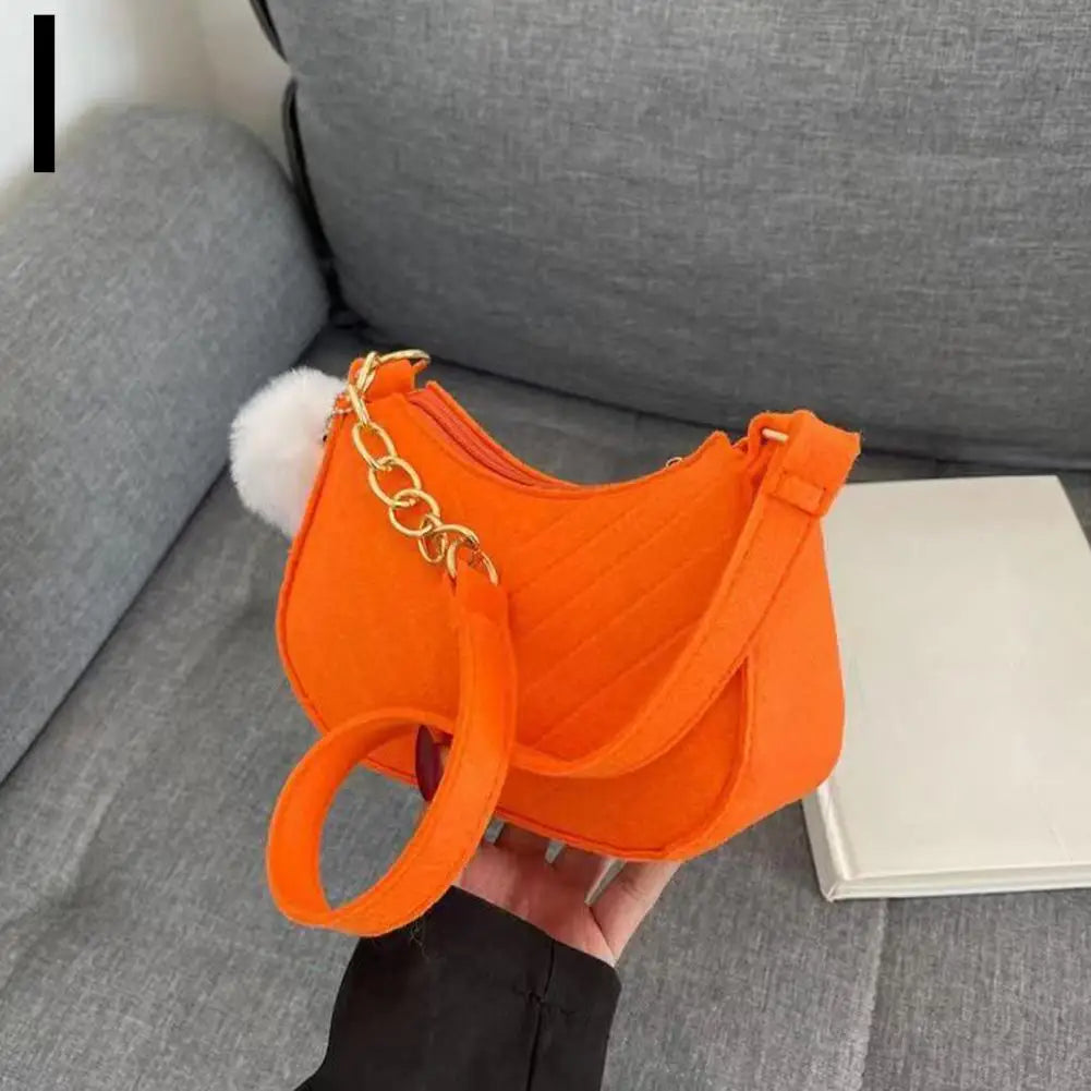 Mini Felt Saddle Shoulder Bag – Women