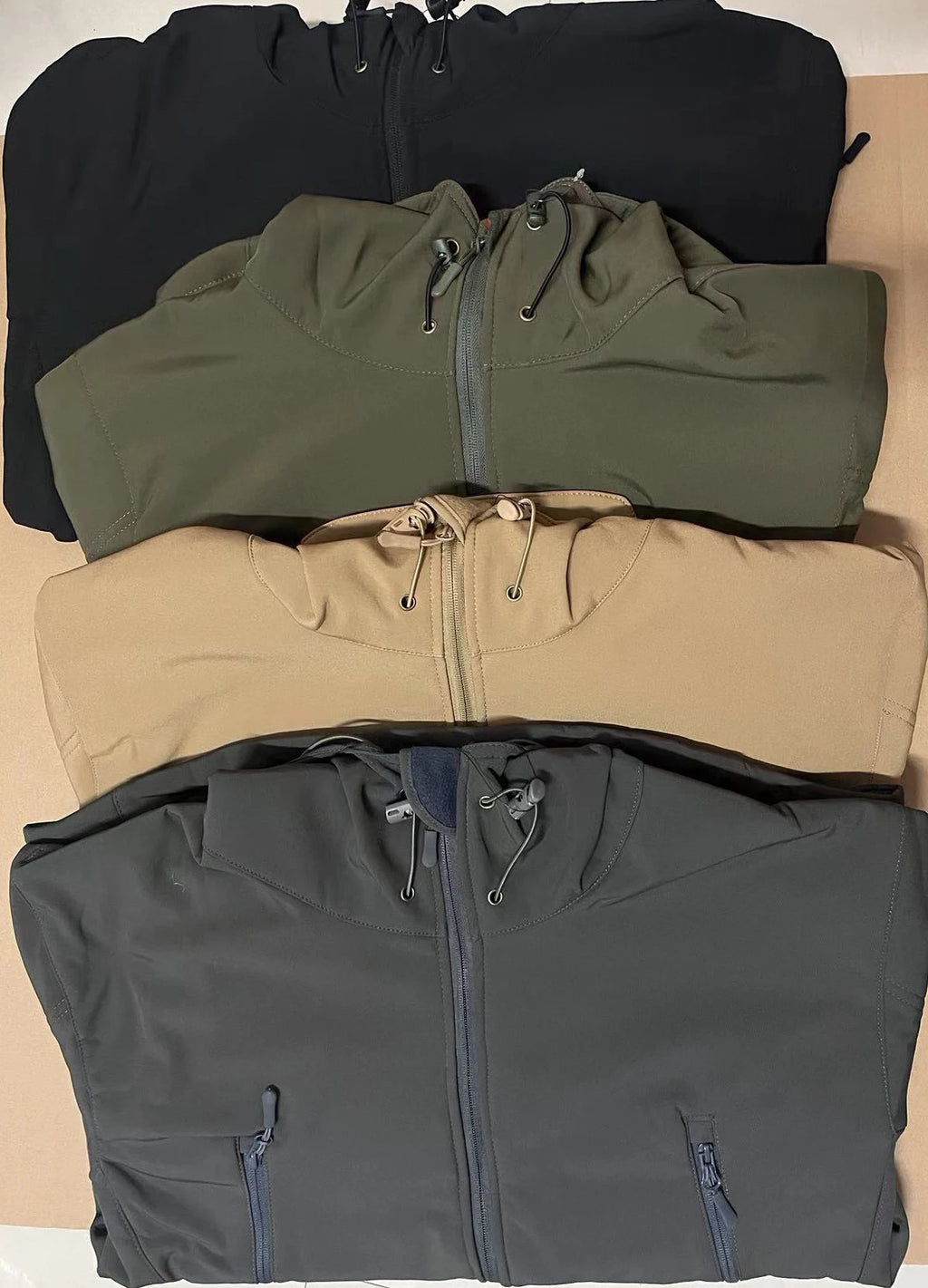 Softshell Fleece Hooded Cargo Jacket – Men