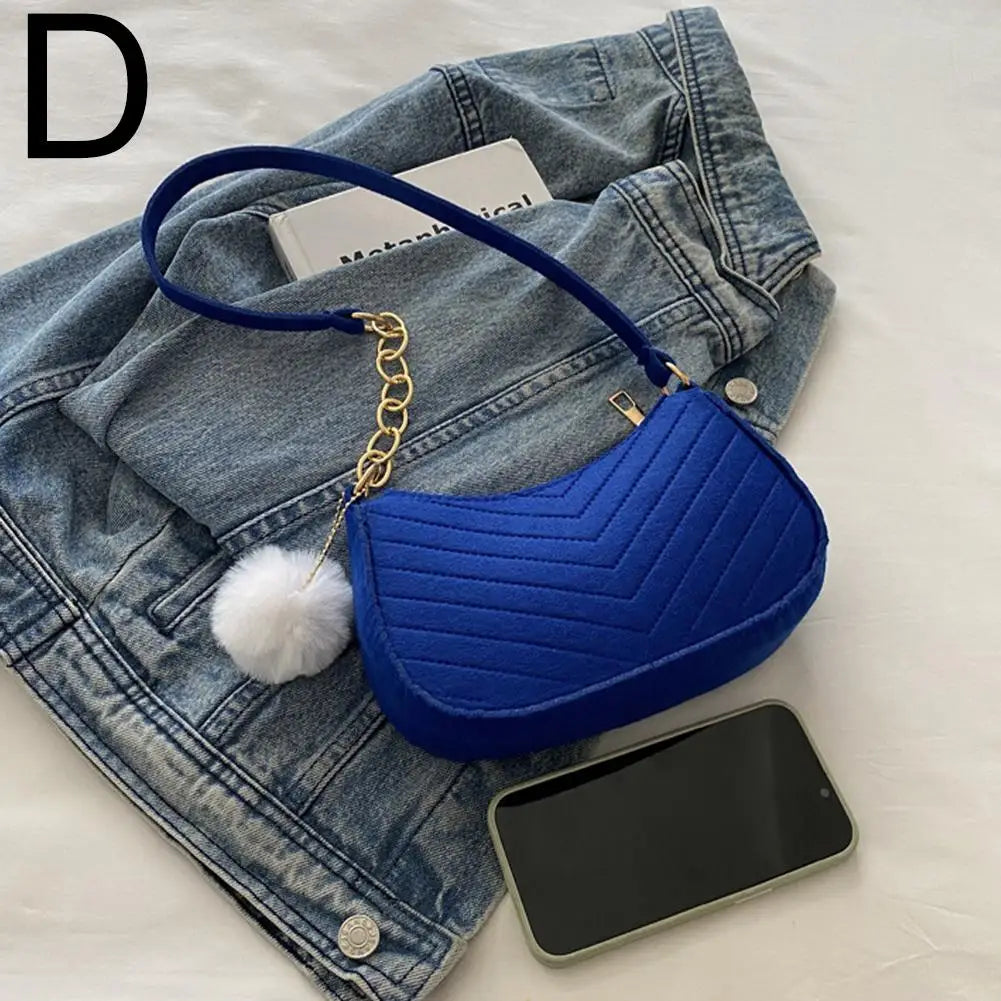 Mini Felt Saddle Shoulder Bag – Women