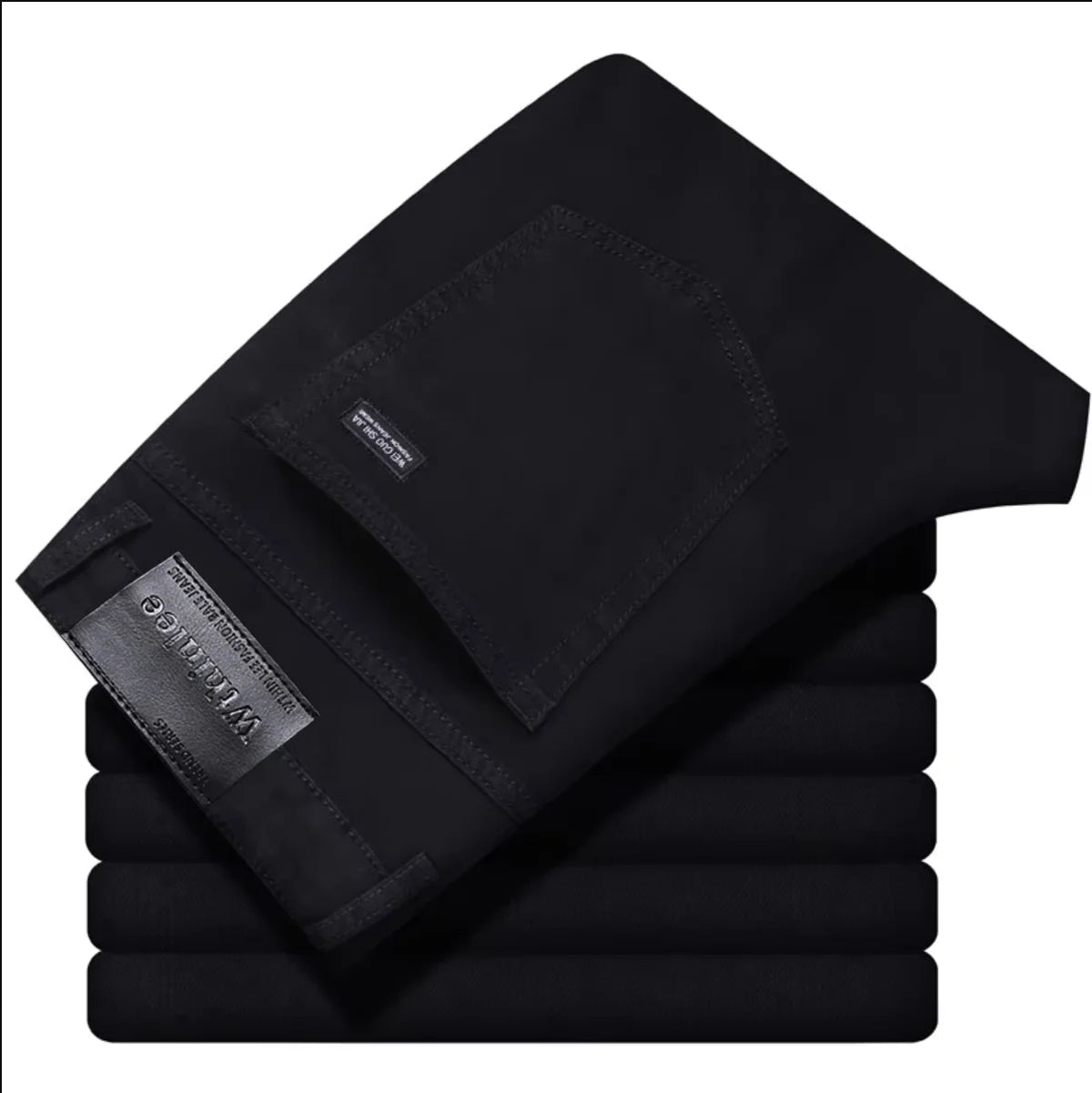 Classic Straight Stretch Jeans – Men