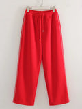 Pantalon de jogging droit à bandes latérales – Femme