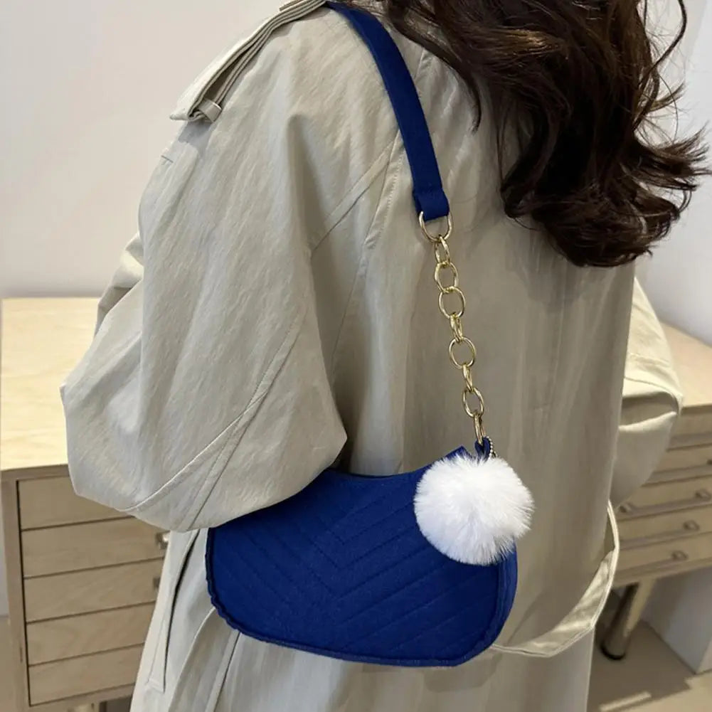 Mini Felt Saddle Shoulder Bag – Women