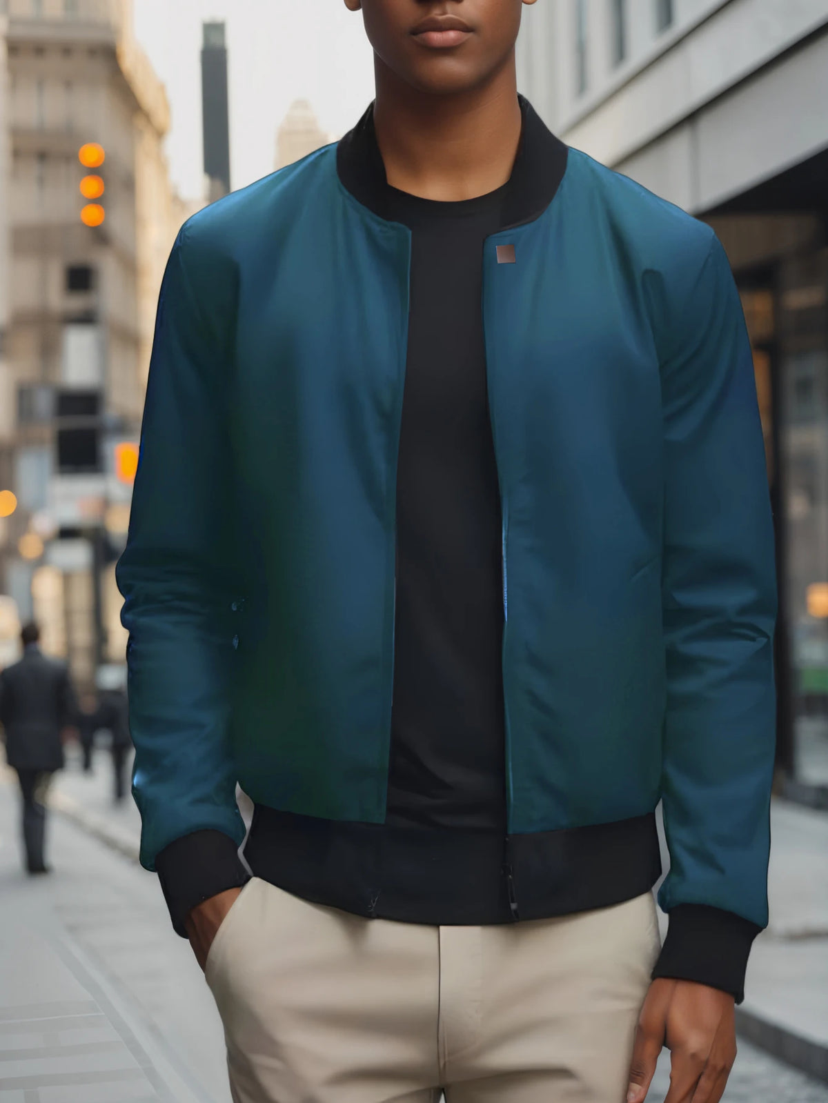 Baseball Collar Casual Jacket – Men