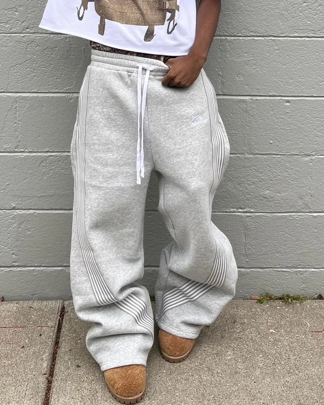 Wide-Leg Drawstring Utility Pants – Unisex