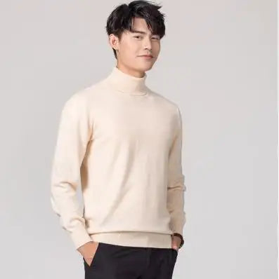 Soft Cashmere Feel Turtleneck – Men
