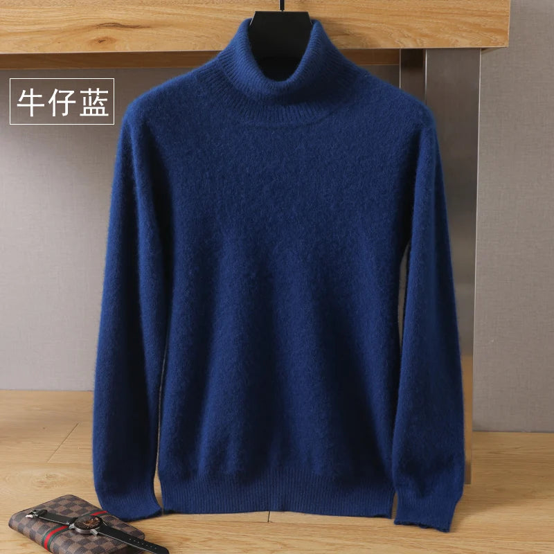 Cashmere-Blend Turtleneck Sweater – Men