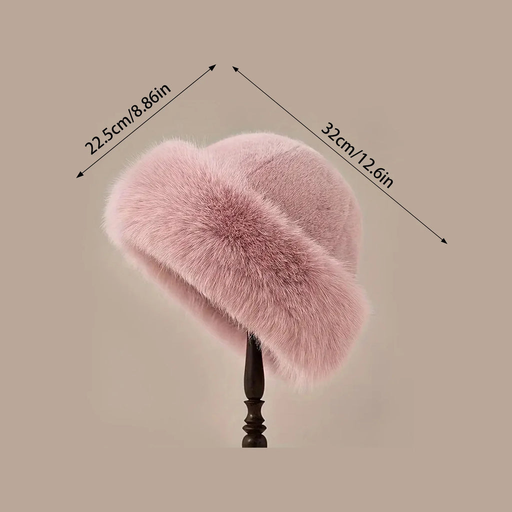 Chapeau d’hiver en fausse fourrure – femme