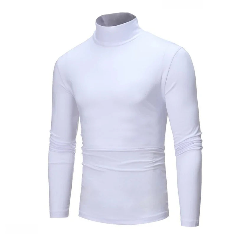 Pull à col roulé en maille fine – Homme