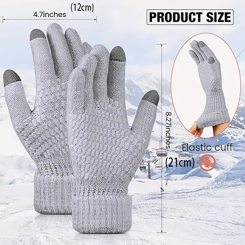 Touchscreen Fleece-Lined Gloves – Unisex