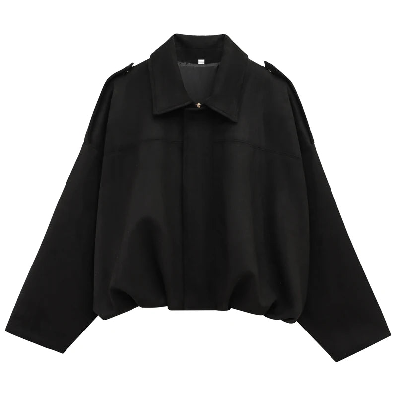 Cropped Suede Bomber Jacket – Women